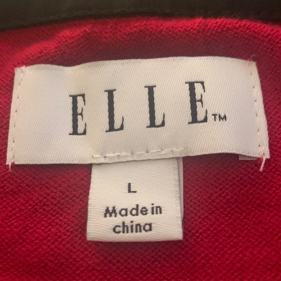 Elle Red and Black Polka Dot Sweater - Picture 5 of 5